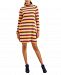 Style & Co Striped Knit Mock-Neck Dress, Created for Macy's
