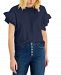 Inc International Concepts Cotton Eyelet-Trim Top, Created for Macy's