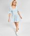 And Now This Women's Cotton Smocked Mini Dress