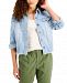 Style & Co Two-Tone Denim Jacket, Created for Macy's