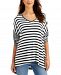 Style & Co Striped Oversized Top, Created for Macy's
