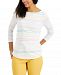 Charter Club Cotton Country Club Striped Top, Created for Macy's