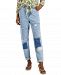 Inc International Concepts Patchwork Tapered Ankle Jeans, Created for Macy's