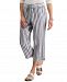 Charter Club Cropped Linen Striped Pants, Created for Macy's