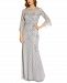Adrianna Papell Embroidered Sequined Gown