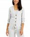Charter Club Long Sleeve Buttoned Cardigan, Created for Macy's