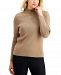 Karen Scott Cotton Solid Rib Mock-Neck Sweater, Created for Macy's