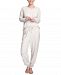 Hanes Plus Size Butter-Knit Henley Top & Jogger Pants Pajama Set