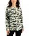 Karen Scott Micro-Fleece Camo-Print Sweatshirt, Created for Macy's