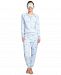 Muk Luks Plus Size Printed Hacci Pajamas & Sleep Mask Set