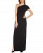 Adrianna Papell One-Shoulder Crepe Gown