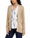 Alfani Cotton Open-Front Cardigan, Created for Macy's