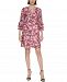 Vince Camuto Floral-Print Tiered-Sleeve Dress