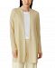 Eileen Fisher Petite Ribbed Open-Front Cardigan