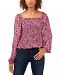 Vince Camuto Meadow Medley Smocked Top