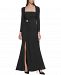 Vince Camuto Square-Neck Gown