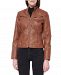 Maralyn & Me Juniors' Faux-Leather Jacket, Created for Macy's