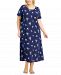 Charter Club Plus Size Cotton Essentials Nightgown, Created for Macy's