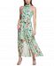 Eliza J Floral-Print High-Low Maxi Dress