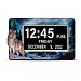 Always Alert Full Disclosure Desk Clock Featuring Easy-To-Read LED Numbers And Letters Adorned With Wolf Art By Artist Al Agnew On The Frame