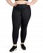 Id Ideology Plus Size Croc-Embossed Side-Pocket 7/8 Leggings, Created for Macy's