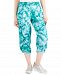 Style & Co Women's Printed Bungee Capri Pants, Created for Macy's