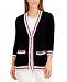 Charter Club More Love Striped-Edge Cardigan, Created for Macy's