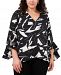 Vince Camuto Plus Size Printed 3/4-Sleeve Tunic