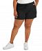 Id Ideology Plus Size Fleece Shorts, Created for Macy's
