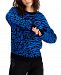 Bar Iii Animal-Print Jacquard Sweater, Created for Macy's