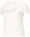 Puma Plus Size Floral Logo Cotton T-Shirt