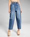 And Now This Women's Cotton Curved Barrel-Leg Jeans