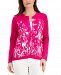 Karen Scott Grow With Love Floral-Print Cardigan, Created for Macy's