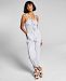 And Now This Women's Cotton Tie-Front Jumpsuit
