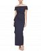 Vince Camuto Draped Off-The-Shoulder Gown