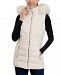 Michael Michael Kors Women's Faux-Fur-Trim Hooded Vest