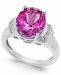 Pink Topaz (4-9/10 ct. t. w. ) and White Topaz (1/4 ct. t. w. ) Ring in Sterling Silver