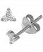 Giani Bernini Cubic Zirconia Trillium Stud Earrings in Sterling Silver, Created for Macy's