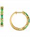 Effy Emerald (3/4 ct. t. w. ) & Tsavorite (3/8 ct. t. w. ) Small Hoop Earrings in 14k Gold, 0.78"
