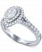 Diamond Pear Double Halo Engagement Ring (1 ct. t. w. ) in 14k White Gold