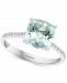 Effy Aquamarine (1-7/8 ct. tw. ) & Diamond (1/8 ct. t. w. ) Ring in 14k White Gold