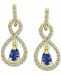 Giani Bernini Cubic Zirconia Orbital Infinity Drop Earring in 18k Gold-Plated Sterling Silver, Created for Macy's