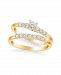 Diamond Twist Bridal Set (5/8 ct. t. w. ) in 14k White, Yellow or Rose Gold