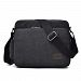 Canvas Messenger/Shoulder/ Book bag for School/Working and Travel - Black