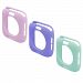 3 Pks Navor Shock-Proof Soft TPU Cover Case for Apple Watch Series 4/ Series 5 - Pink/Purple/Mint - 44MM