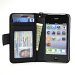 iPhone 4/4S Wallet Case - Navor - Black