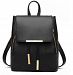 Navor Convertible Business/Travel Leather Backpack/Handbag - Black