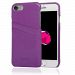 NAVOR Indus Series Premium Wallet Case for iPhone 7 / 7S & 8 - Purple