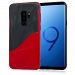 Navor Dual Layer Heavy Duty 3D Textured Full Body Protection Cover for Samsung Galaxy S9 Plus - Red Black