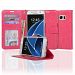 Navor Protective Flip Wallet Case for Samsung Galaxy S7 - Hot Pink